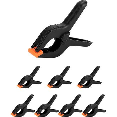 8PCS Pince à Ressort 15.7cm, Pince Plastique pour Bricolage, Travail du Bois, Studio de Photographie, Bâche (1/5)