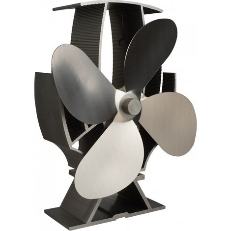 SF-SF SuperFast Air Semi-Heated Stove Fan - Stainless Steel