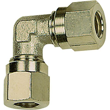 Riegler Winkel-Verschraubung, Rohr-Außen-Ø 8 mm, SW 11, SW1 14, MS vern. (1/3)