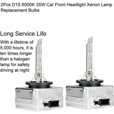 Ampoules Xénon - D1S 35W 6000K - Phares Avant Voiture - 2 Pièces (1/5)