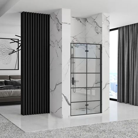 PUERTA DE DUCHA REA MOLIER BLACK 90 + PROFIL