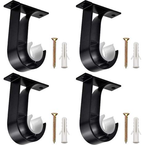 Ulisem Aluminum Alloy Curtain Rod Support for Curtain Rod (1/2)