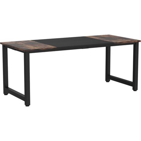 Tribesigns Computer Desk Office Work Desk, 180 x 80 x 75 cm PC Laptop Table Workstation Dining Gaming Table for Study, Home Office,Simple Assembly, Industrial Design