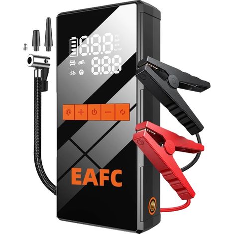 Avviatore di emergenza, compressore d'aria, batteria esterna, clip standard (1/2)