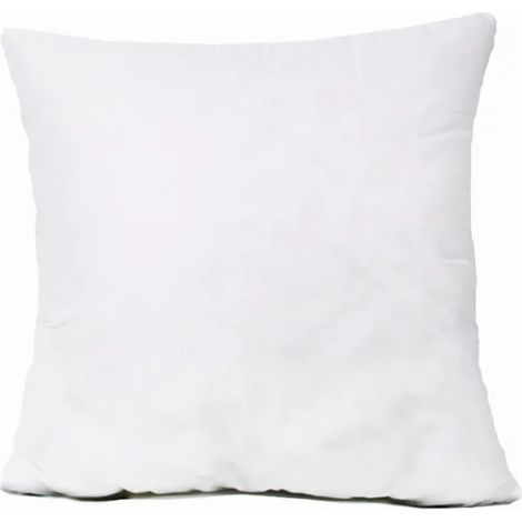 Garniture de coussin pour taie d'oreiller 40x40 cm, blanche et lisse