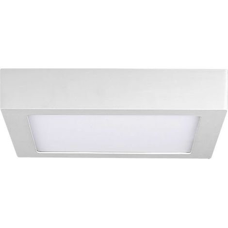 Plafoniera lampada da soffitto lampada da soggiorno camera da letto, quadrata color crema, LED 18W 1220Lm bianco neutro, LxLxP 22,5x22,5x4cm (1/2)