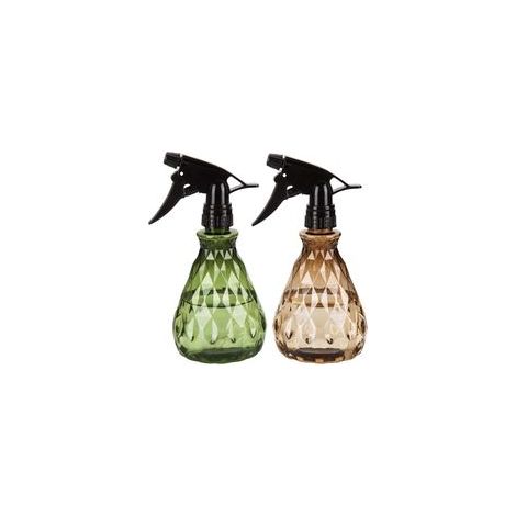 2 Pièces 500ML Vaporisateur Bouteilles Vide Rechargeable, Bouteilles Eau Plastique Vides, Flacon Pulvérisateur, Spray Bouteille pour Plantes Jardin, Nettoyage (Marron et Vert) (1/5)