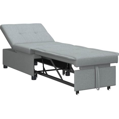 Maison Exclusive - Schlafsofa Ausziehbar Hellgrau 194 x 50 x 82 c