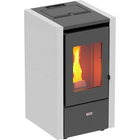 Stufa a Pellet Ventilata King 60T 6,2kW 145m3 Bordeaux - 505659