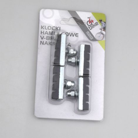 Brake pads, brake shoes, C-brakes, blister packaging for bicycle accessories