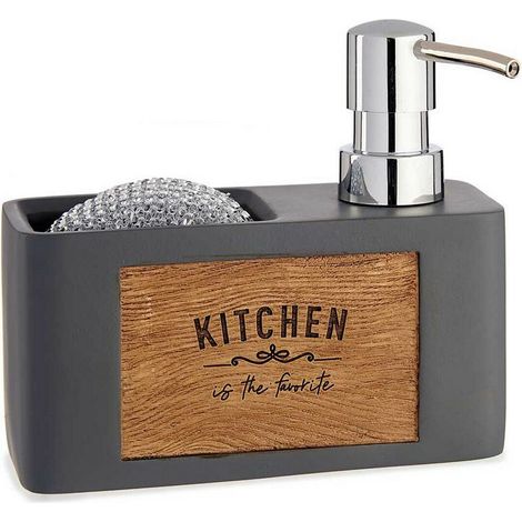 Kinvara Dispensador Chic gris para jabón de cocina 200 ml