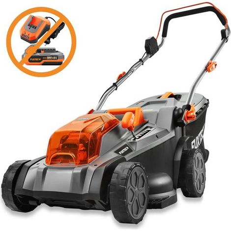 FUXTEC 40V Akku Rasenmäher FX-E2RM43 - 43cm Schnittbreite - 2x20V 40V - 40L Fangkorb - Mulchfunktion - ohne Akku und Ladegerät (1/5)