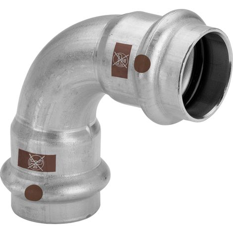 Coude à 90 degrés avec SC Temponox 1716 en acier inoxydable de 18 mm