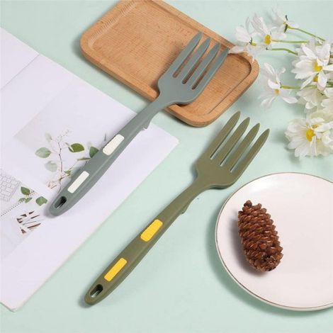4Pcs Fourchettes Flexibles en Silicone, Fourchette de Cuisson en Silicone Résistante à la Chaleur, Fourchette de Mélange (1/5)