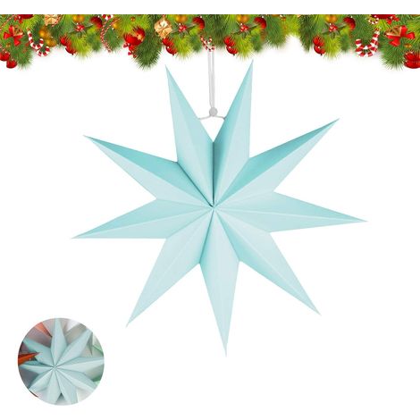 Étoile En Papier - Décoration 3D Pour Noël - Suspension Festive Sans Assemblage - 6 Pièces (1/5)