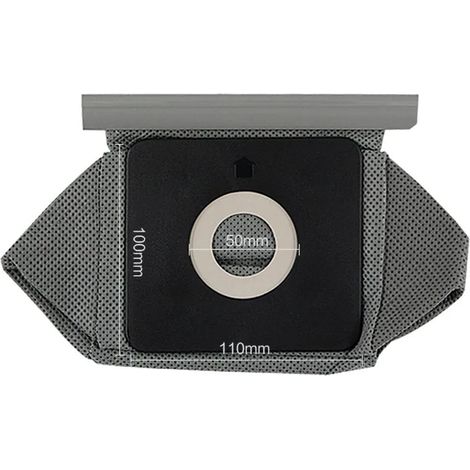 (Gris) Nouveau sac en tissu universel pour aspirateur, lavable et réutilisable. (1/4)