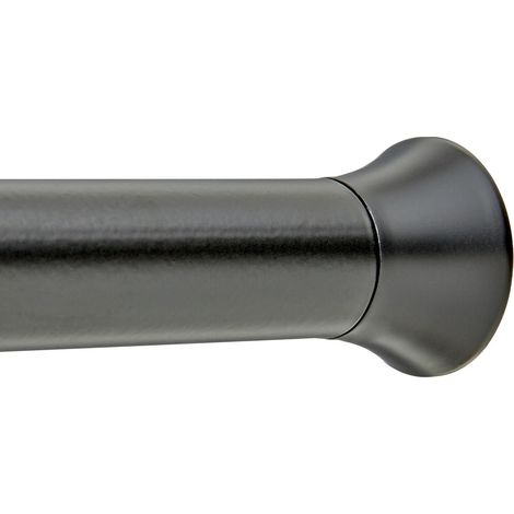 Tringle de rideau de douche extensible et ajustable, noir, 137 à 229 cm (1/5)