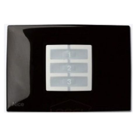 Placca a Parete Rettangolare Nero Confezione 1pz NICE OPLA WRB