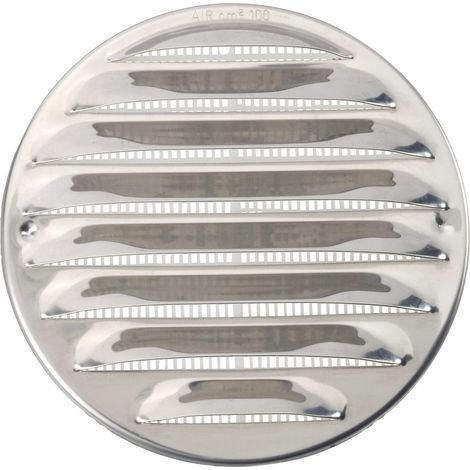 Wallair N31835 Abluftgitter Edelstahl Passend für Rohr-Durchmesser: 10 cm