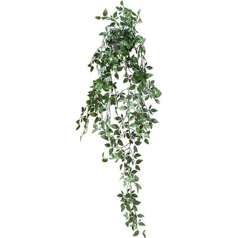 1 Plante Artificielle Tombante, Vigne Suspendue avec Pots, Feuillage Mandala, Décoration Intérieure et Extérieure pour Balcon, Jardin, Salon
