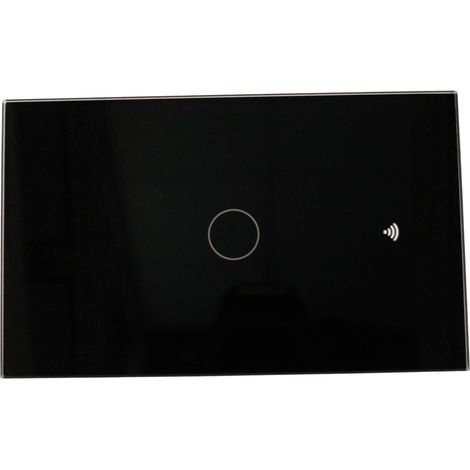 Interruttore Led Dimmer Taglio Di Fase, Pannello Touch, Colore Nero, WIFI + Bluetooth, APP TUYA Smart Life, 220V 10A, 120X72X38mm Per Scatola 503, IP20, Disponibile 1,2,3 Tasti (1 Tasto) (1/3)
