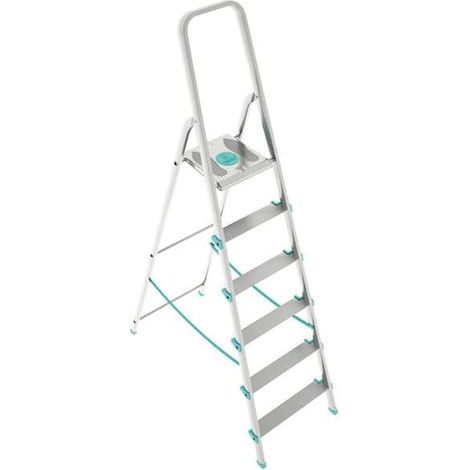Scala Domestica in Alluminio Olimpica Gr.8 Xtra con Gancio S107A08W, Altezza 8 metri