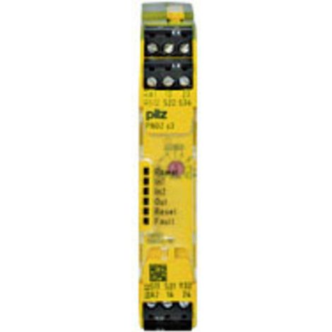 PILZ NOT-AUS-SCHALTGERÄT 24VDC 2 N/O PNOZ S3 750103