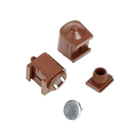 Chiusura Magnetica Con Spina Marrone Pz.2