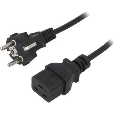 Cable alimentation vers C19 femelle 1.8m