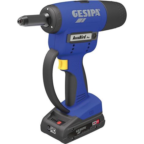 Gesipa Akku Blindnietsetzgerät AccuBird®Pro CAS 2,0 Ah Akku Ladegerät Zubehör