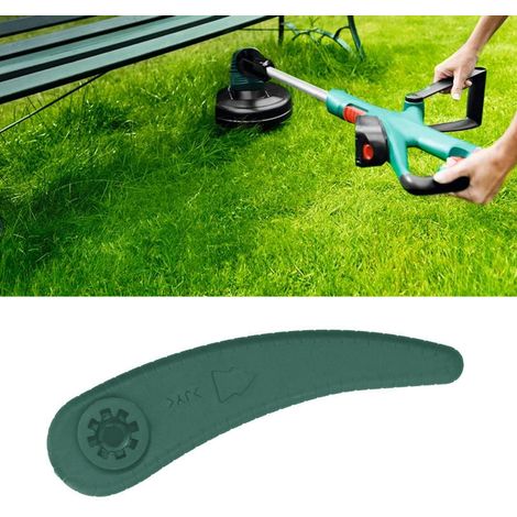 Lames de tondeuse à gazon en plastique, lames de tondeuse en ABS, lames en plastique coloré adaptées aux tondeuses Bosch, vert foncé. (1/5)