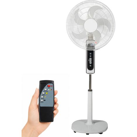 Ventilatore a Piantana con Telecomando e 5 Pale Altezza 131 cm 65W Diametro 45cm (1/5)