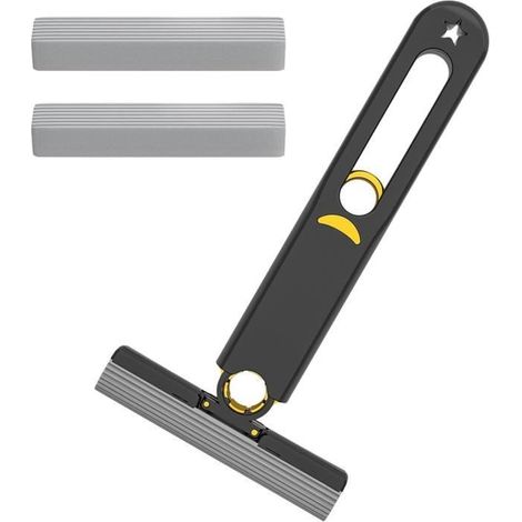 Balai-éPonge Auto-Pressant, Mini Balai Portable, Mini Balai De Nettoyage Mains Libres pour Maison Et Bureau, Balai à Main (1/4)
