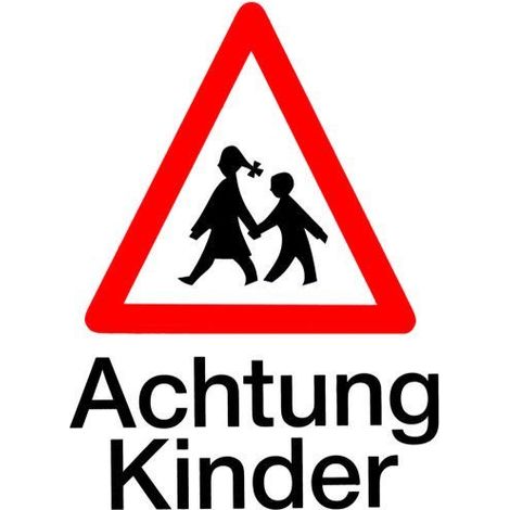 Conacord Klebeschild Achtung Kinder Klebeschild