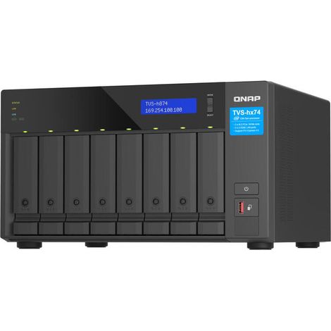 QNAP TVS-H874X-I9-64G 8-bay QuTS hero NAS Intel Core i9-12900 16-core 64GB RAM (1/4)