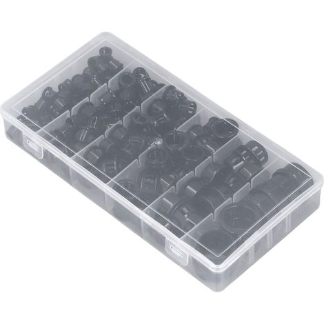 160 pièces de manchons de serrage pour câbles, joints, clips en nylon, protection pivotante pour câbles, 5/16", 3/8", 1/2", 5/8", 3/4", 1 (1/5)