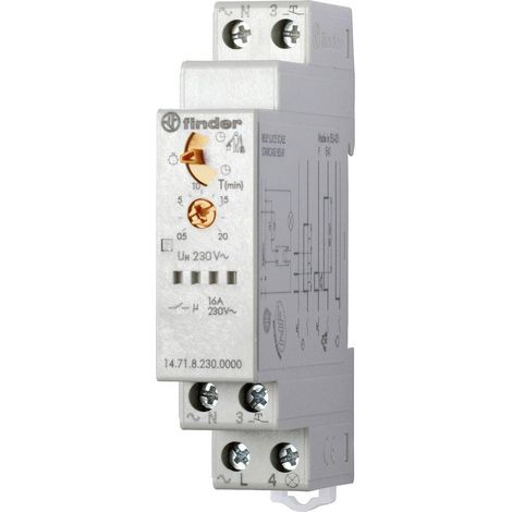 Minuterie pour cage d'escalier Finder, 14 Series, 230 V c.a. ( Prix pour 1 ) (1/6)