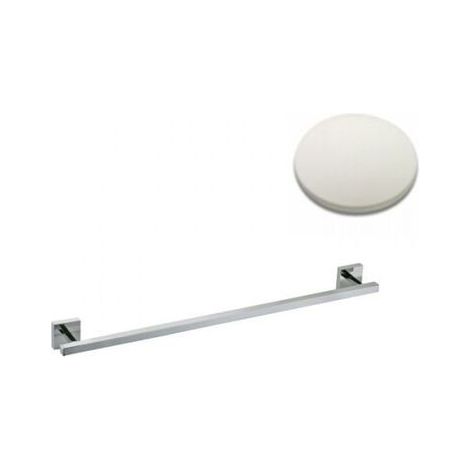 PORTE SERVIETTES QUATTRO 60 CM LAITON BLANC - CRISTINA ONDYNA QU21224 (1/4)
