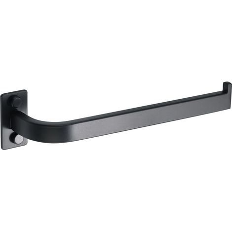 Porte Serviette Salle de Bain, Longueur 25 CM, Barre Porte Serviette pour Salle de Bain/Cuisine, en Acier Inoxydable SUS 304, Durable et Pratique, Noir (1/5)