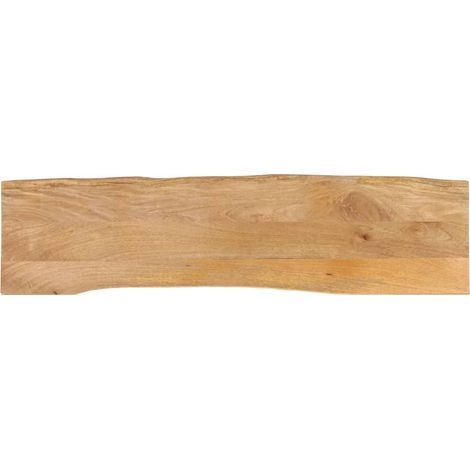 vidaXL Piano Tavolo 160x40x2,5 cm Bordi Vivi in Legno Massello Mango
