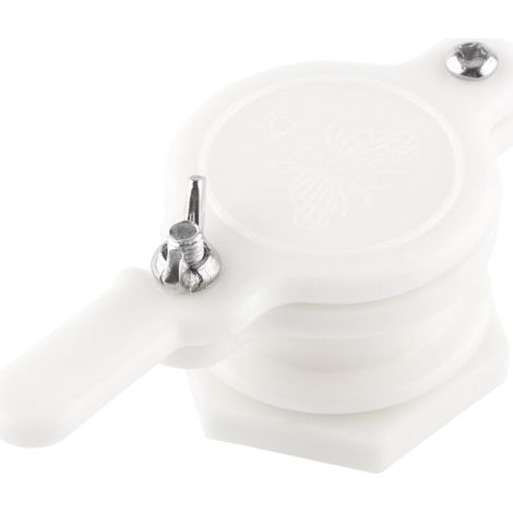 Rubinetto in plastica per miele, estrattore per apicoltura, strumento per imbottigliamento, attrezzatura per apicoltura (bianco) -Crezuo