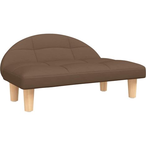 Lit pour chien panier canapé confortable 70 x 52 x 30 cm tissu marron