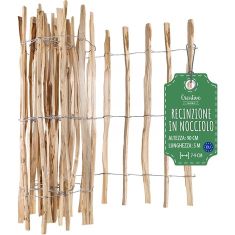 Recinzione Nocciolo 90x5 m - Spazio Listelli 7-9 cm