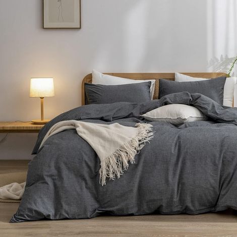 1 Housse de couette, Coton, 140x200 cm, 1 Taie d'oreiller, 65x65 cm, Chambre adulte
