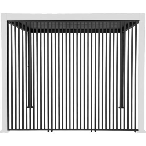 sweeek - 3er-Set vertikale Lamellenwände 100 cm für bioklimatische Pergola Triomphe