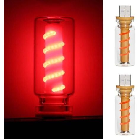 Set mit 2 Retro-Autoleuchten, USB-LED-Innenbeleuchtung mit Touch- und Dimmfunktion, USB-Auto-Nachtlicht, Mini-LED-Innenbeleuchtung für Autos, Cham (1/4)
