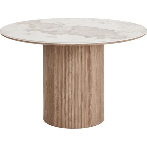 Isa Esstisch Ø120cm Keramik weiß. (1/5)
