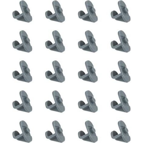 Lot de 20 clips génériques pour étagère de réfrigérateur pour améliorer l'espace de rangement de la cuisine, accessoires de réfrigérateur commerciaux