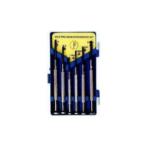 Set cacciaviti/giraviti precisione a taglio e croce 6 pezzi