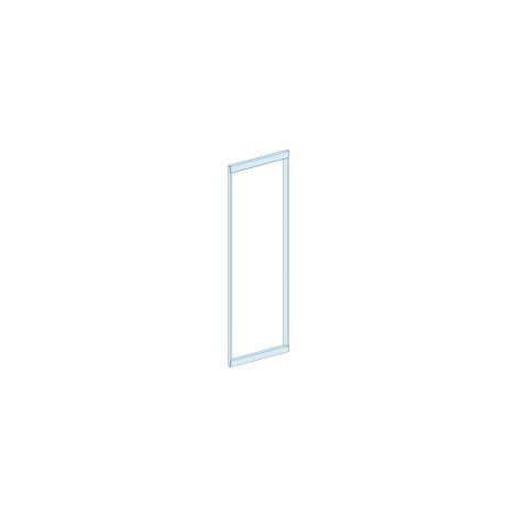Puerta embellecedora PrismaSeT IP30 400mm ancho, 2000mm altura, chapa de acero blanca